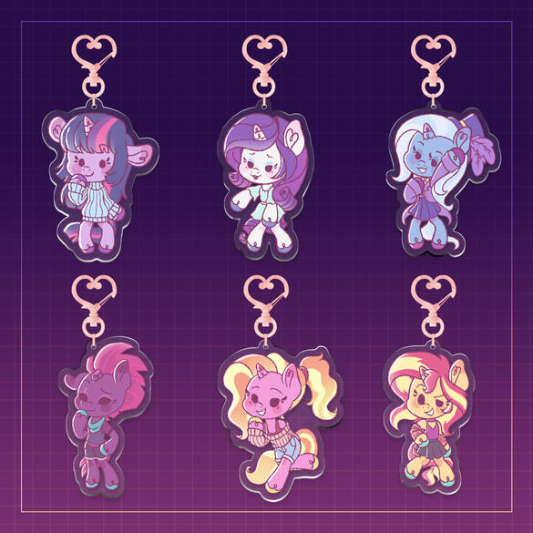 Anthro Pons Acrylic Charms